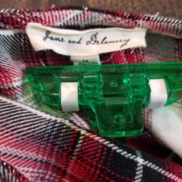 Jane and Delancey‎ plaid blouse sz medium - Picture 4 of 8